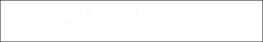 Tony, Terrence McNally's Masterclass Florida Opera Theatre, 2015 